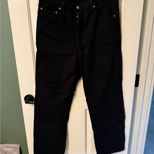 Women’s Levi Black Ribcage Straight Jeans